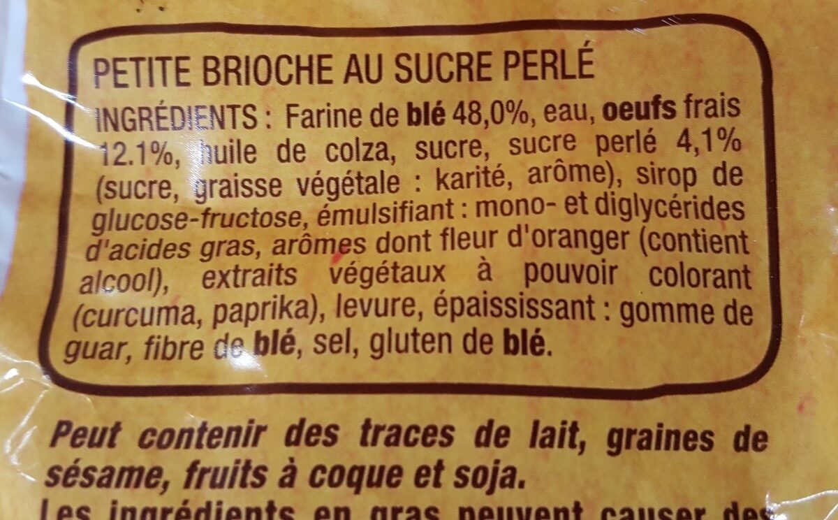 Mini brioches tressées - Ingredients - fr