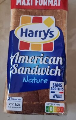 American Sandwich Nature - Produit
