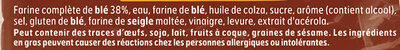 Pain AMS complet - Ingredients - fr