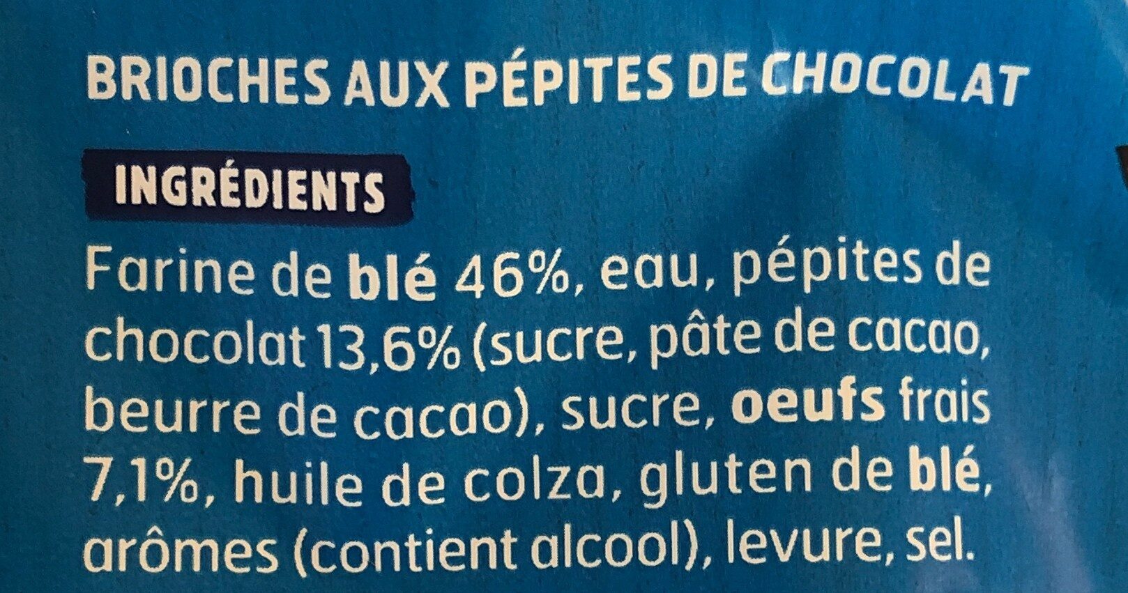 Doo Wap pépites choco sans additif - Ingrediënten - fr