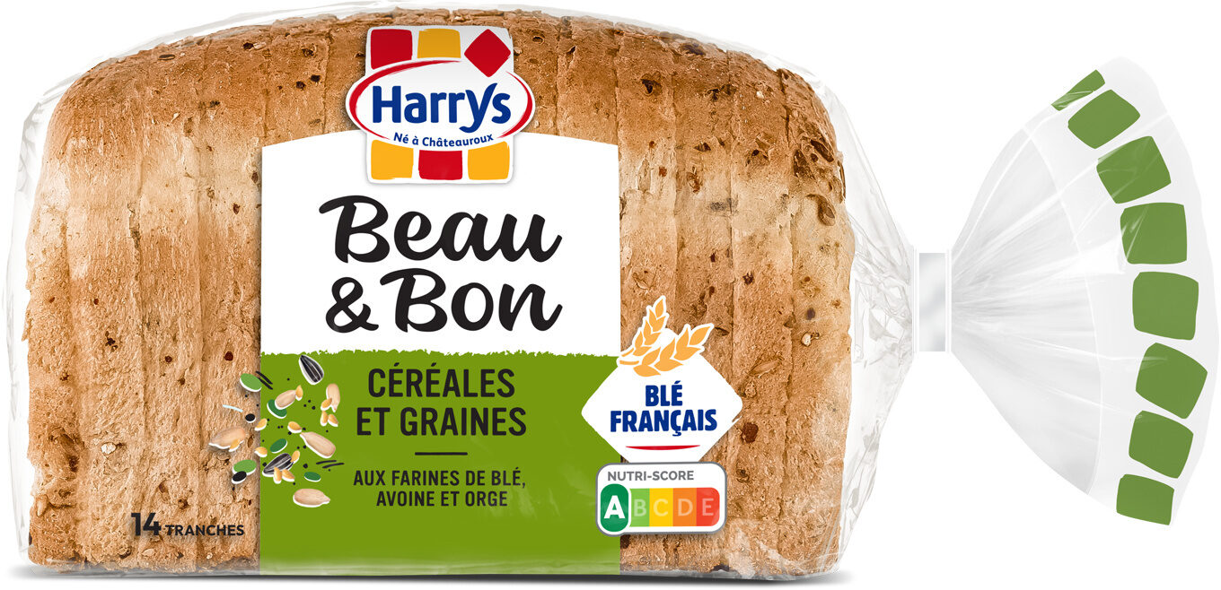 Harrys beau & bon pain de mie farine de ble cereales & graines 320g - Prodotto - fr