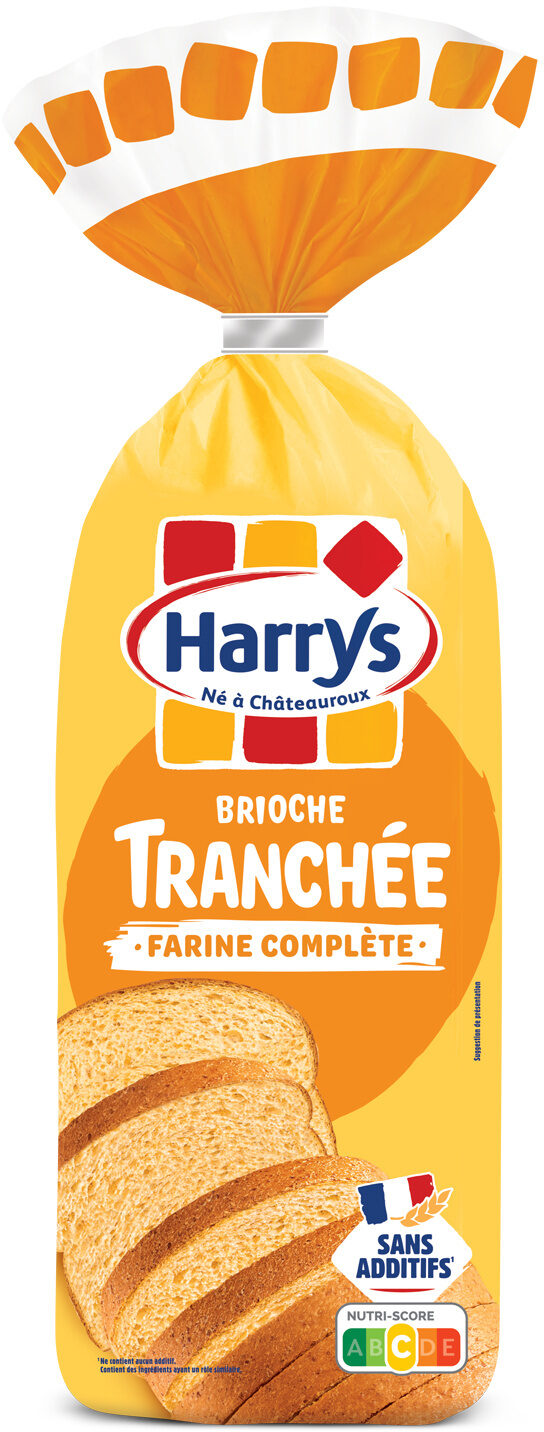 Harrys brioche tranchee farine complete sans additif 485g - Produit