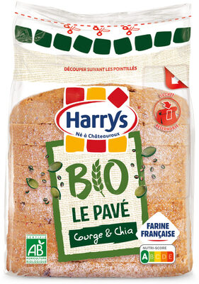 Harrys pain de mie pave bio aux graines de chia et courge 250g - Produit