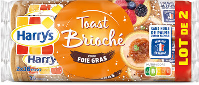 Lot de 2 toasts foie gras - Produit