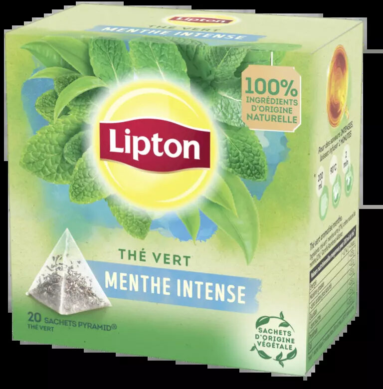 Lipton Thé Vert Menthe Intense 20 Sachets - Produit