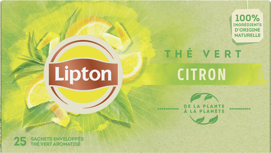 Lipton Thé Vert Citron 25 Sachets - Product - fr