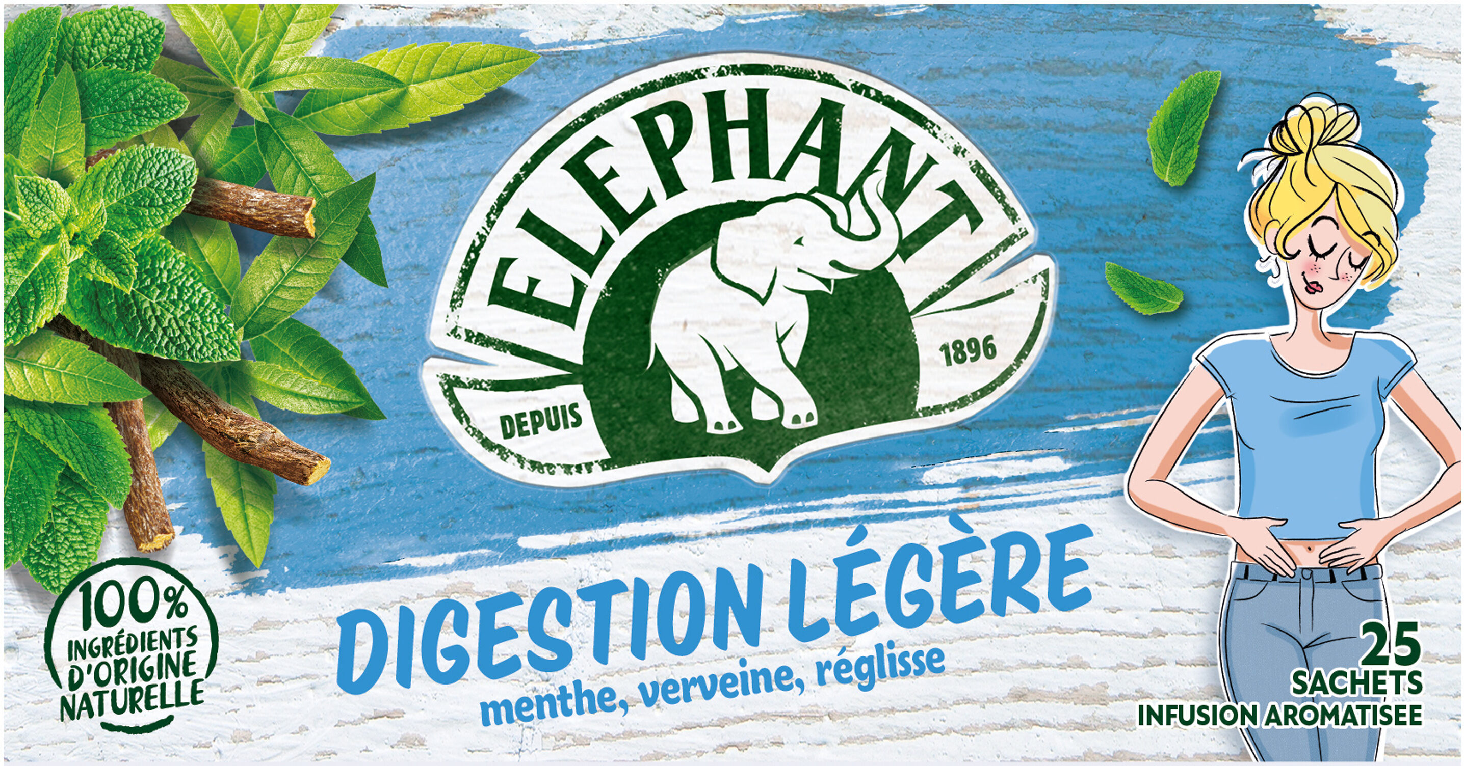 Elephant Tisane Digestion Légère 25 Sachets - 40 g