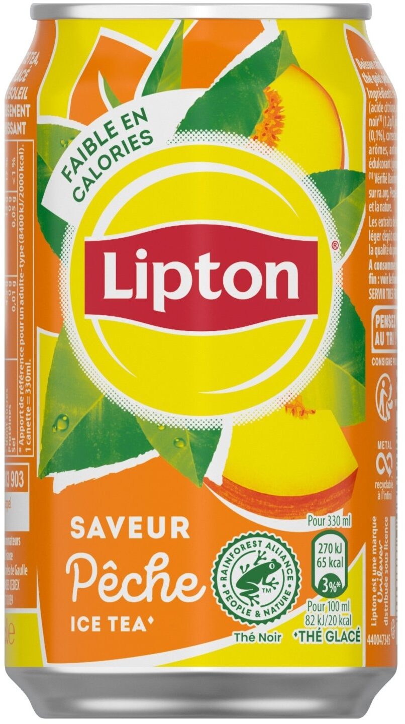 Lipton Ice Tea saveur pêche 33 cl - Produit