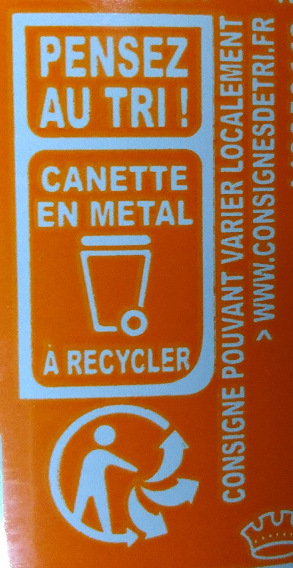 Lipton Ice Tea saveur pêche 33 cl - Recycling instructions and/or packaging information - fr