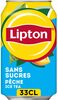 Lipton Ice Tea saveur pêche sans sucres 33 cl - Product