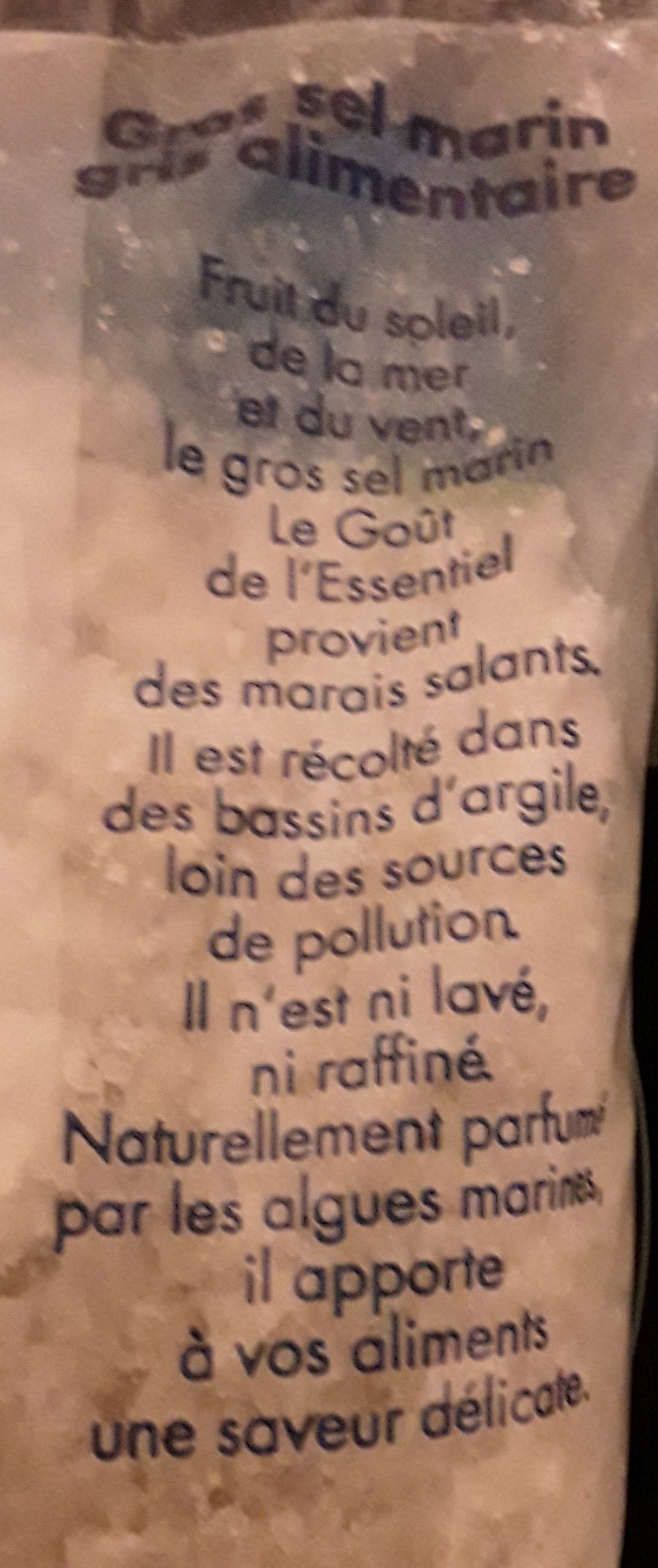Gros Sel Marin - Ingredients - fr