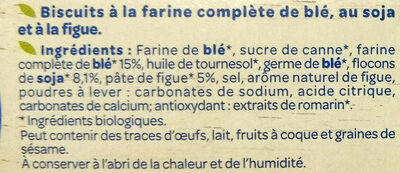 Bio Nutri  Soja Figue - Ingredienti - fr