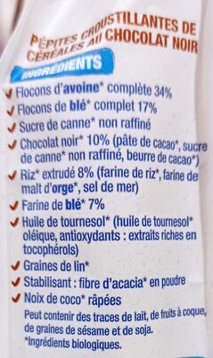 Croustillant Chocolat - Ingredients - fr