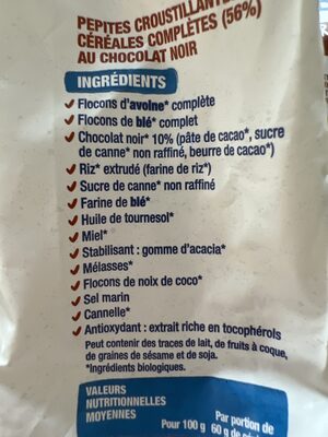 Croustillant Chocolat - Ingredients - fr