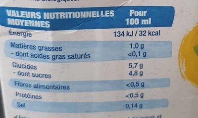 Boisson Gourmande Amandes Noisettes - Nutrition facts - fr