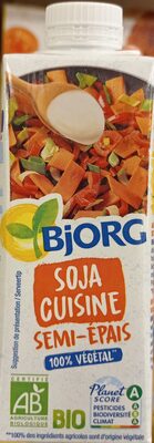Soja cuisine semi-épais bio - Produit