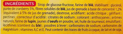 Gaufrettes grenade cranberry - Ingredients - fr