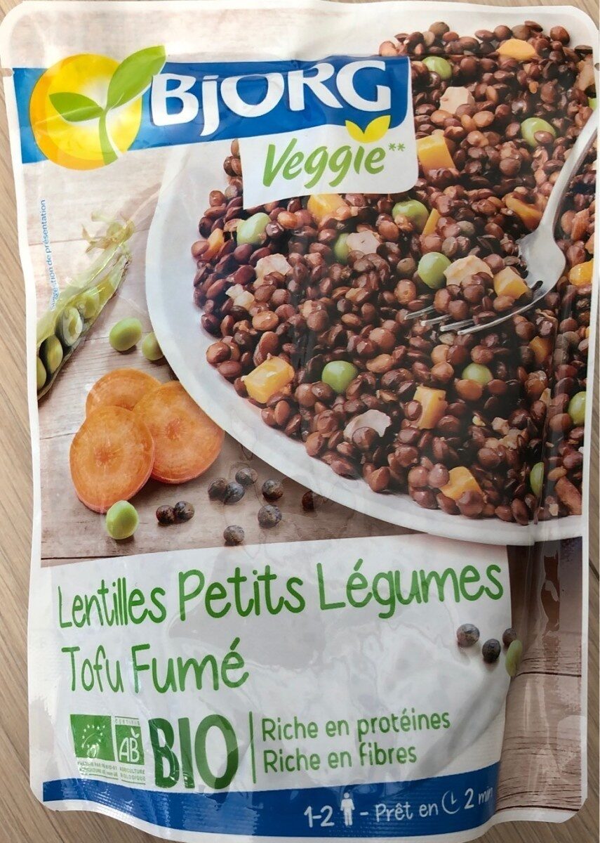 Lentilles Petits Légumes Tofu Fumé - Product - fr