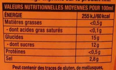 Sauce de piment sriracha mi-forte - Nutrition facts - fr