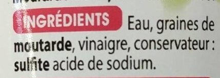 Moutarde de Dijon sans sel ajouté - Ingredients - fr