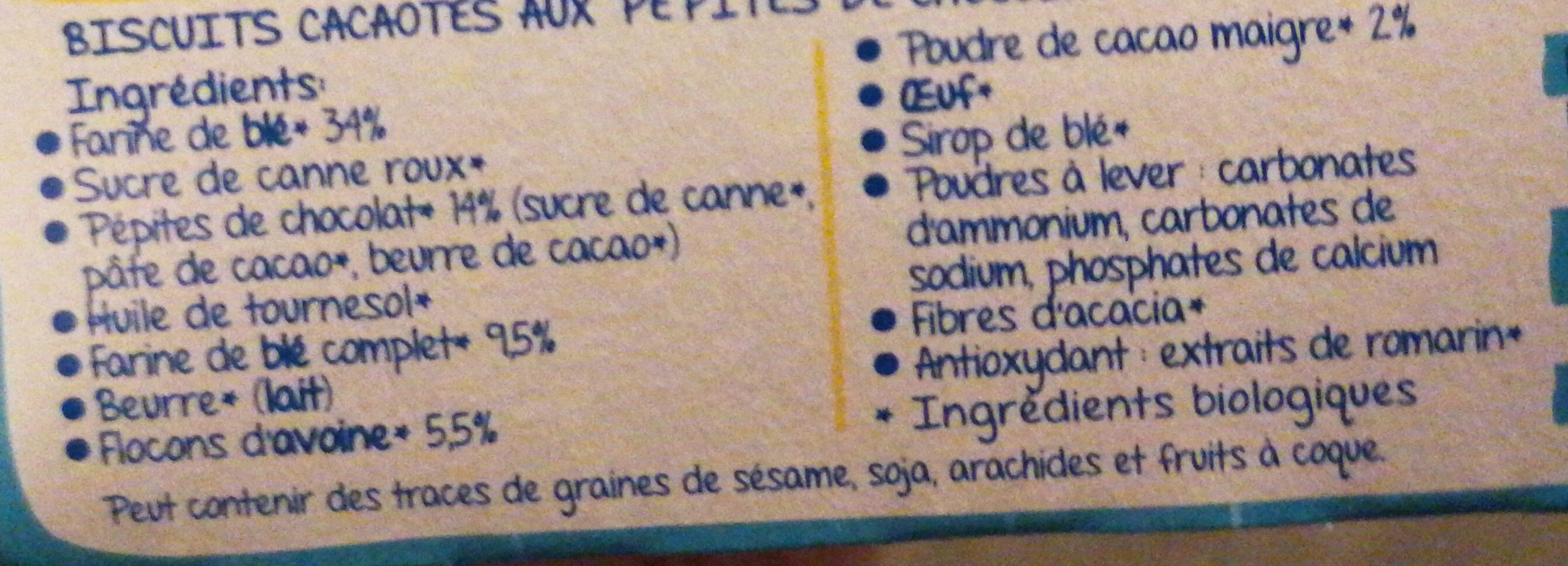 Les P'tits curieux - Ingrediënten - fr