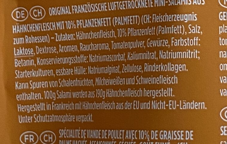 Stickado Hähnchen - Ingredients - de