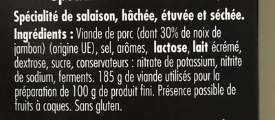 Spécialité à la Noix de Jambon - Ingredients - fr
