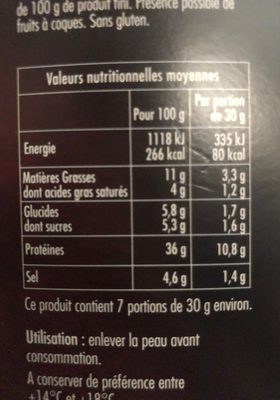 Spécialité à la Noix de Jambon - Nutrition facts - fr