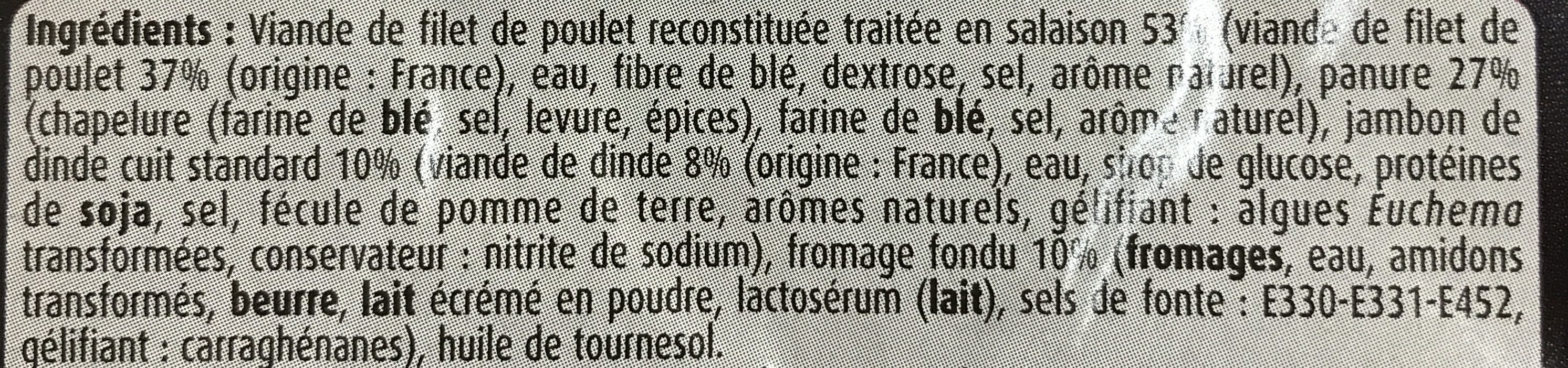 Escalope cordon bleu -25% sel, 400g - Ingrédients