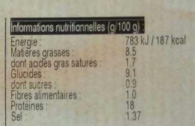 Pilon de Poulet Croustillant - Voedingswaarden - fr