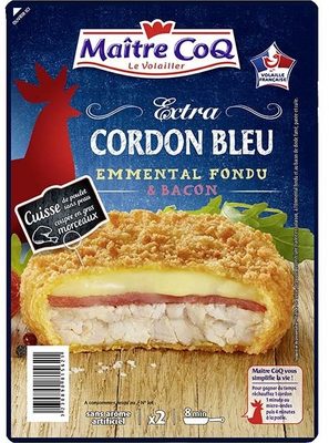 Extra cordon bleu emmental fondu et bacon - Product - fr