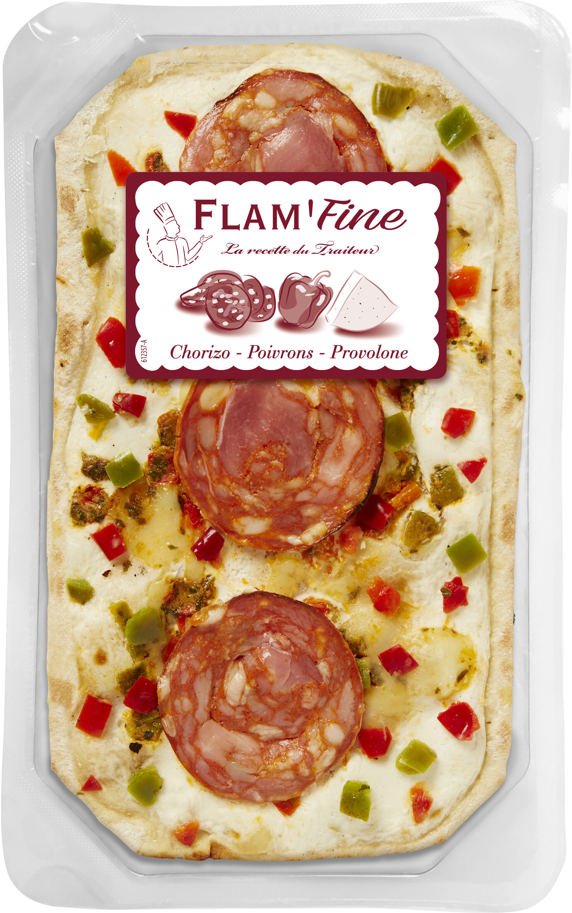 Flam'fine chorizo,poivrons,provolone - Produit