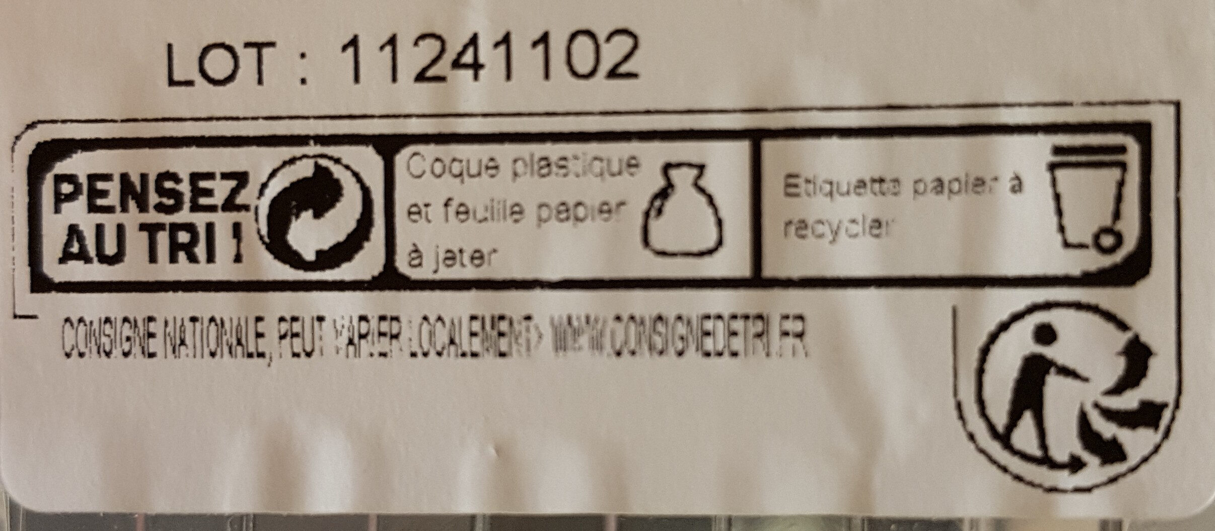 Tentation de Saint-Félicien - Recycling instructions and/or packaging information - fr