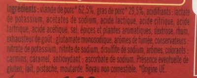 Mini Tartinette - Ingredients - fr