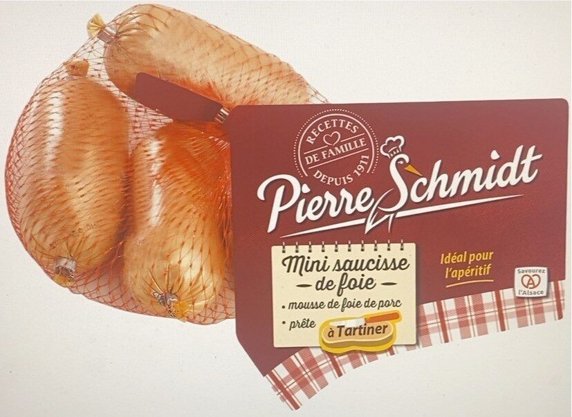 Pierre Schmidt, Mini saucisse de foie - Produit
