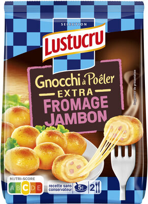 Lustucru gnocchi a poeler extra fromage jambon 280g - Produit