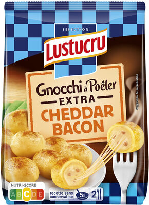 Gnocchi extra cheddar bacon 280g lustucru - Prodotto - fr