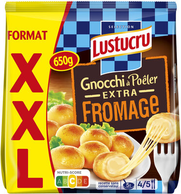 Lustucru gnocchi a poeler extra fromage xxl 650g - Product - fr