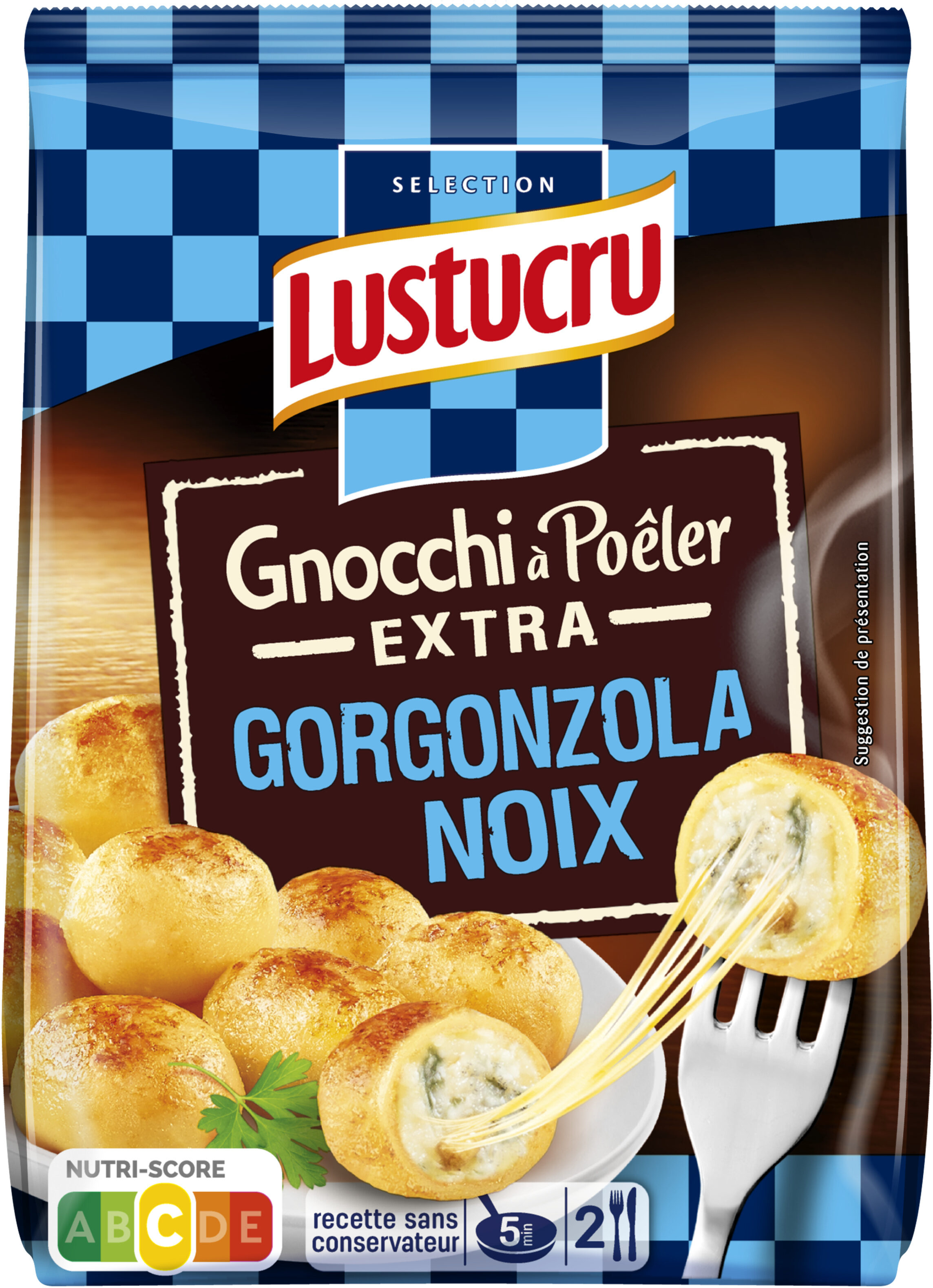 Lustucru gnocchi a poeler gorgonzola noix 280g - Product - fr