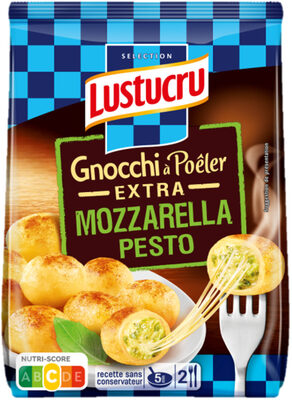 Lustucru gnocchi a poeler pesto & mozzarella 280g - Produit