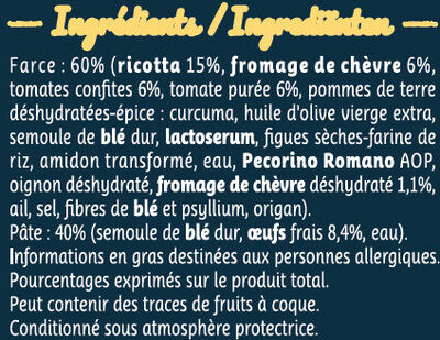 Chèvre tomates confites - Ingredienser - fr
