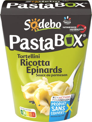 PastaBox - Tortellini Ricotta Epinards Sauce au parmesan - Product - fr