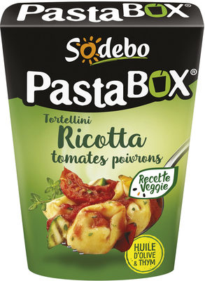 Pasta Box tortellini ricotta tomates poivrons - Produkt - fr