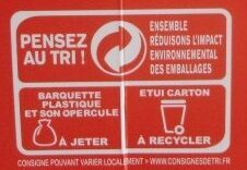 Pasta Box fusilli à la bolognaise - Instruction de recyclage et/ou informations d'emballage
