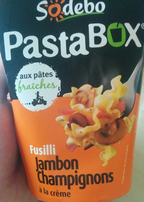 PastaBOX Fusilli Jambon Champignons à la crème - Product - fr
