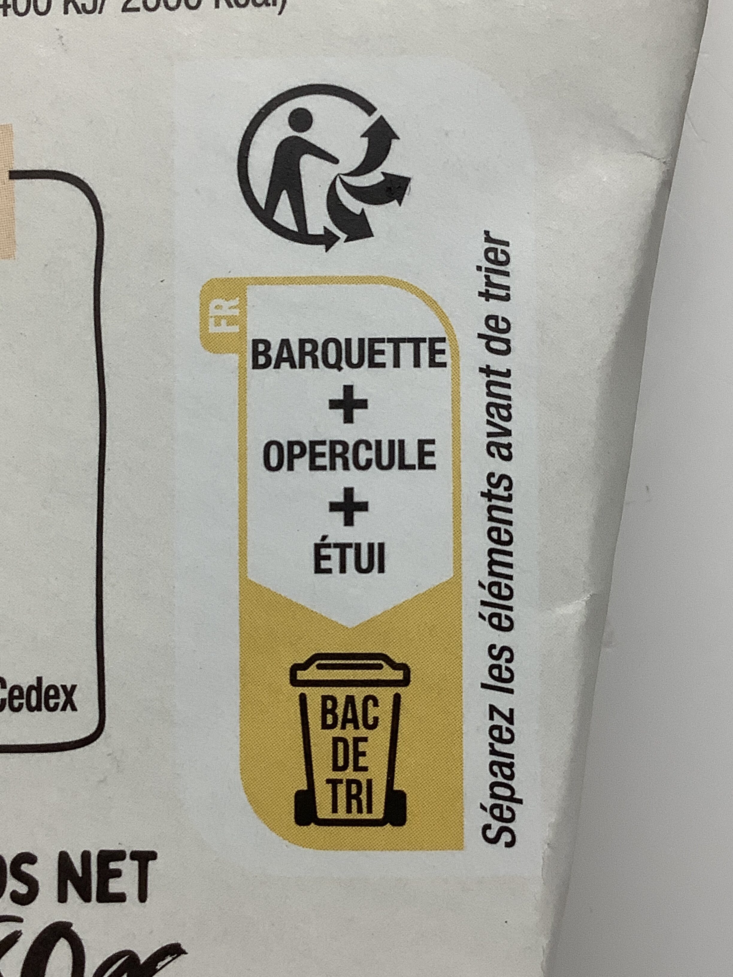 CremioBox - Poulet & Emmental râpé - Recycling instructions and/or packaging information - fr