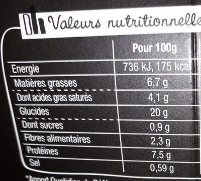 XtremBox - Radiatori 4 fromages - Nutrition facts - fr