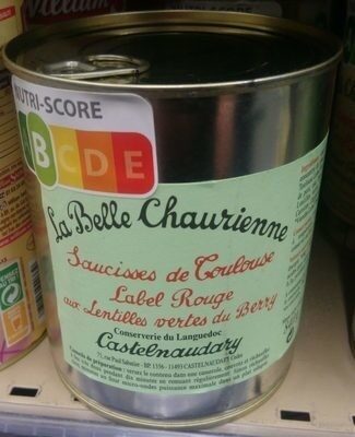 Saucisses de Toulouse Label Rouge aux lentilles vertes - Produit