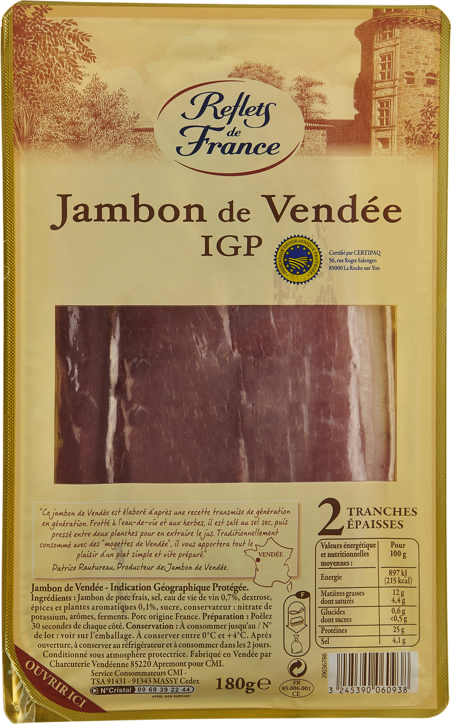 Jambon de Vendée - Product - fr