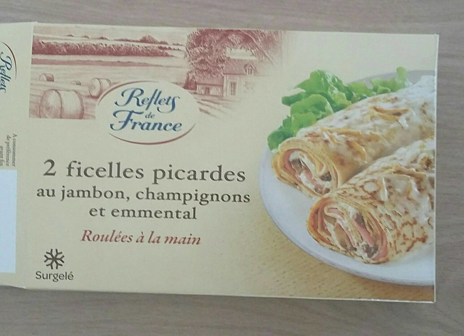 2 ficelles picardes au jambon, champignons et emmental - نتاج - fr